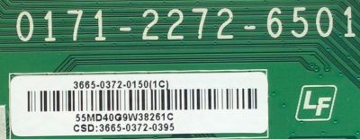 KIT DE TARJETAS PARA TV VIZIO / MAIN 3665-0372-0150 / 0171-2272-6501 / 3665-0372-0395 / T-CON 37393E / LJ94-37393E / 15Y_65_FU11BPCMTA4V0.1 / FUENTE 0500-0605-1040 / FP210-1PSZ01 / 050006051040 / 3BS0415311GP / DISPLAY LSC650FN04-G01 / MODELO E65-E0 LAUSV - Imagen 4